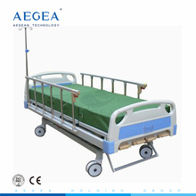 AG-BMS001B 4-part Steel headboards crank manual adjustable hospital metal medical bed